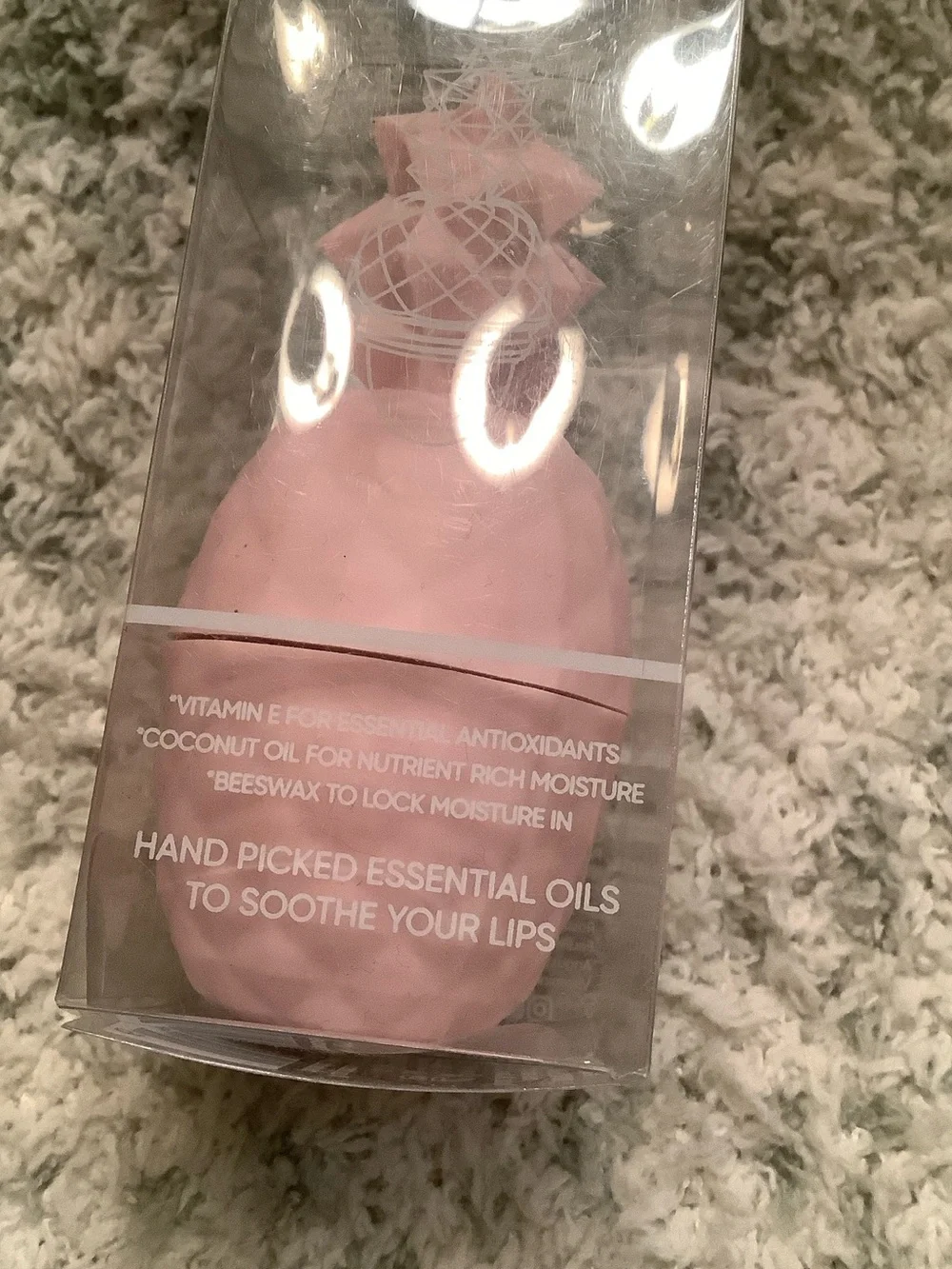 Rebels Refinery Pink Pineapple Lip Balm Flavored Strawberry Mango NWT %100 natur